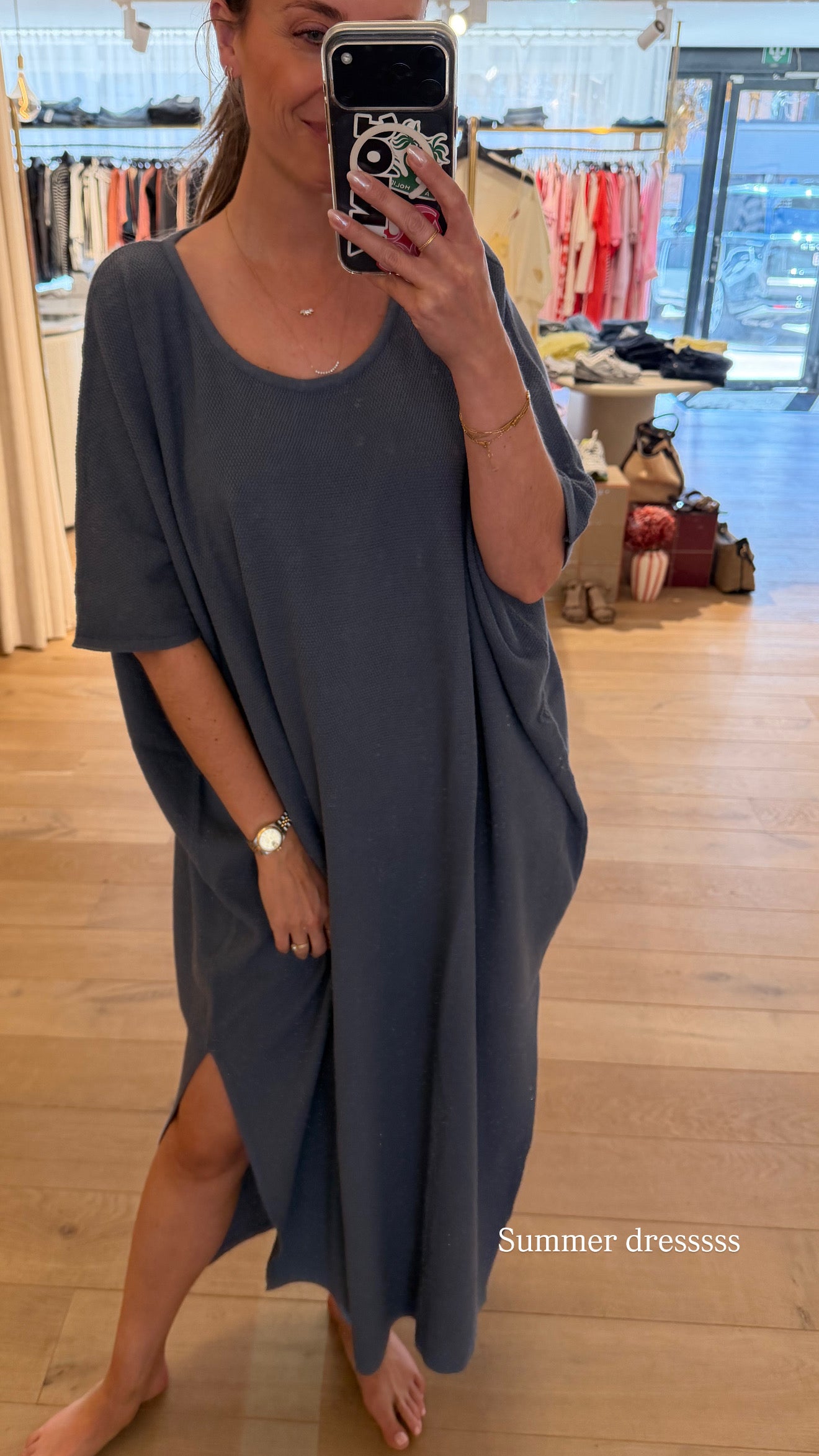 Maxi dress Jeans Blue