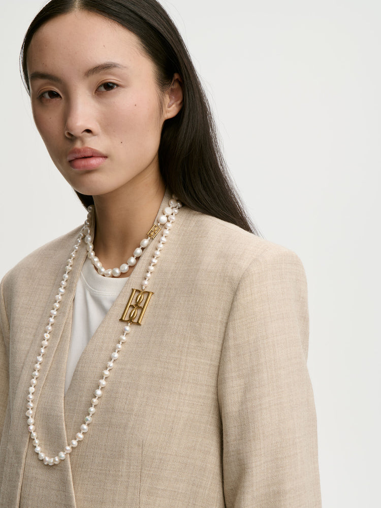 Chakallo Necklace Soft white