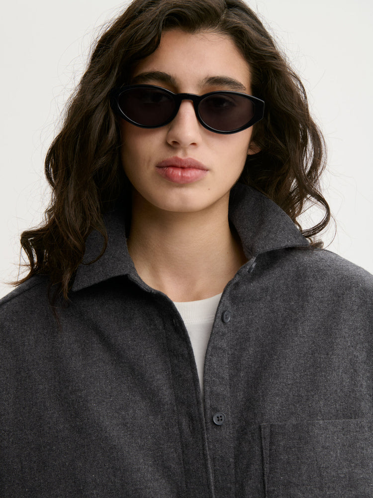 Derris Flannel shirt Grey