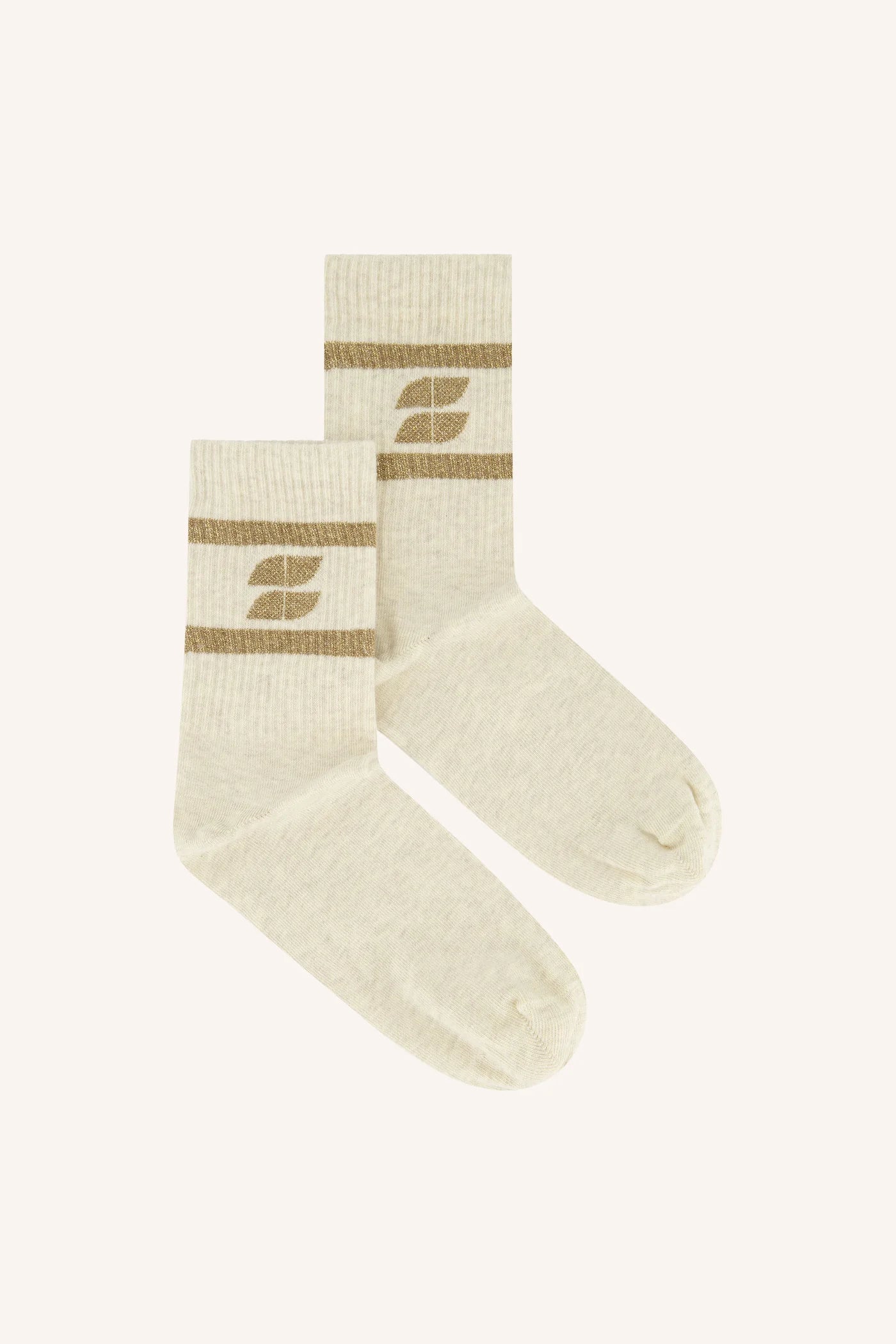Logo sparkle socks Gold