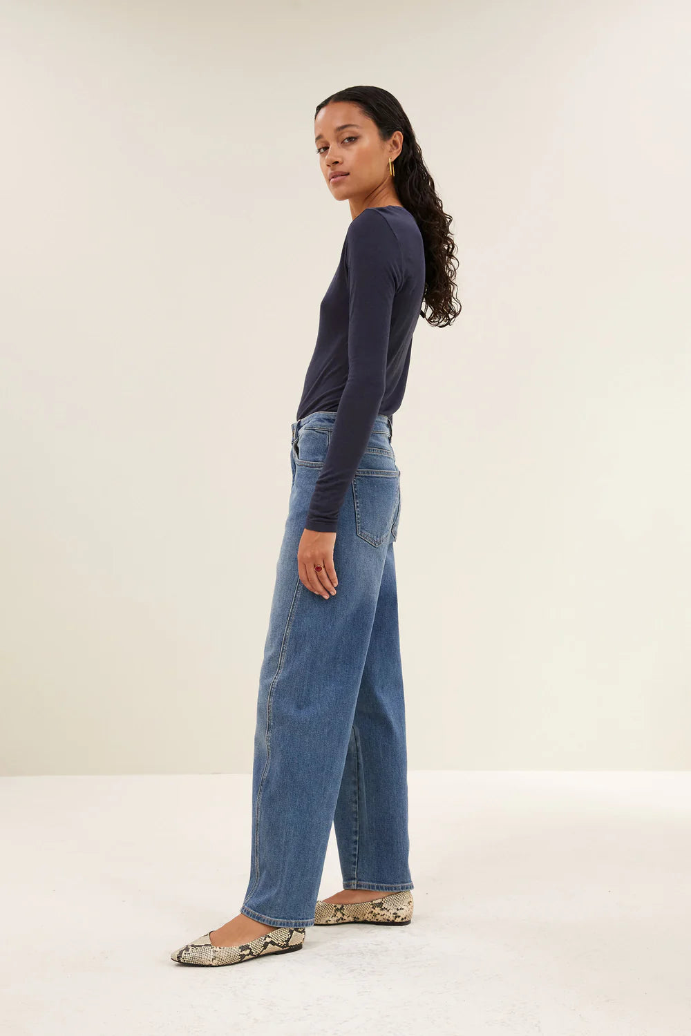 Basic wool top Midnight