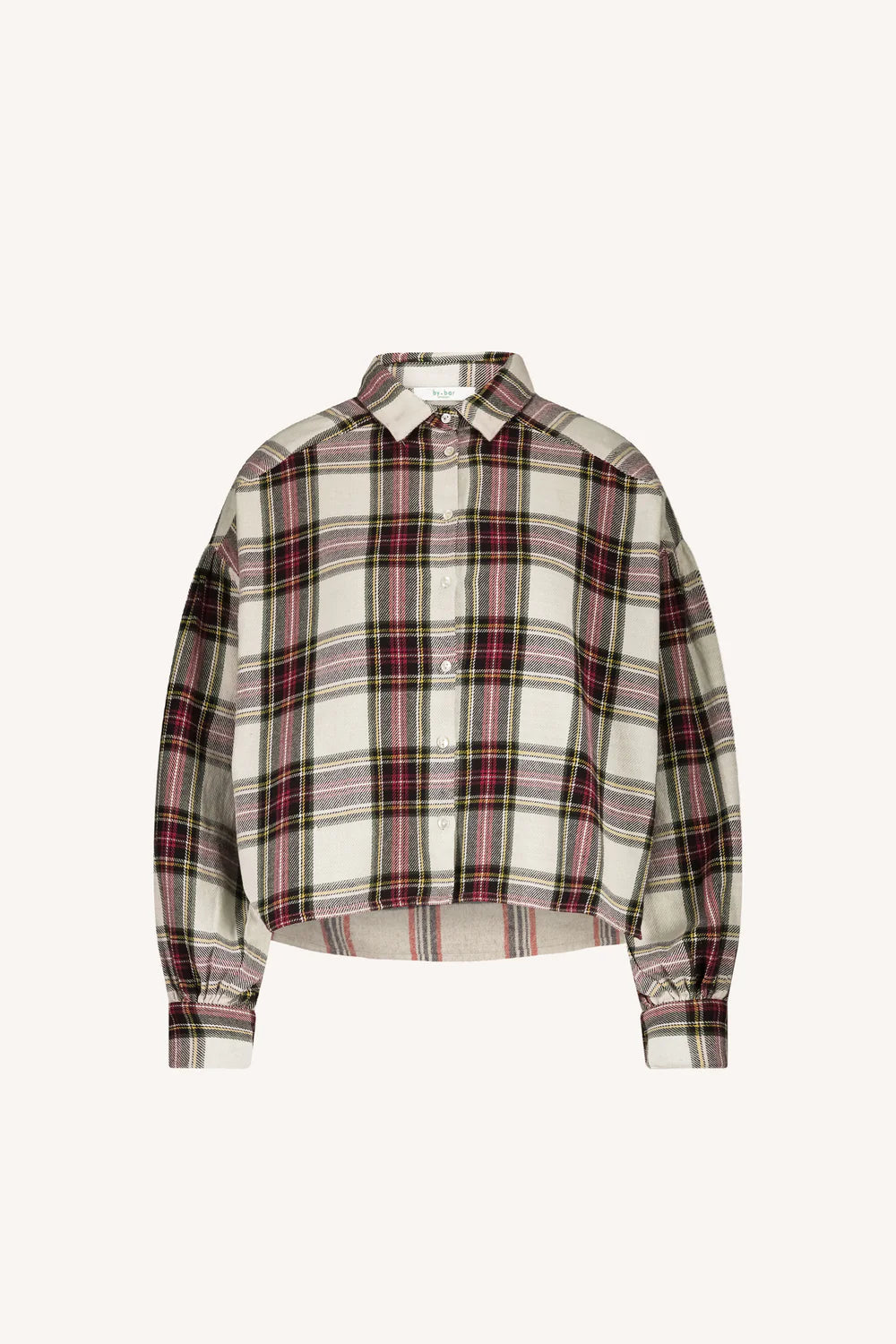 Sarah short check blouse Tartan check