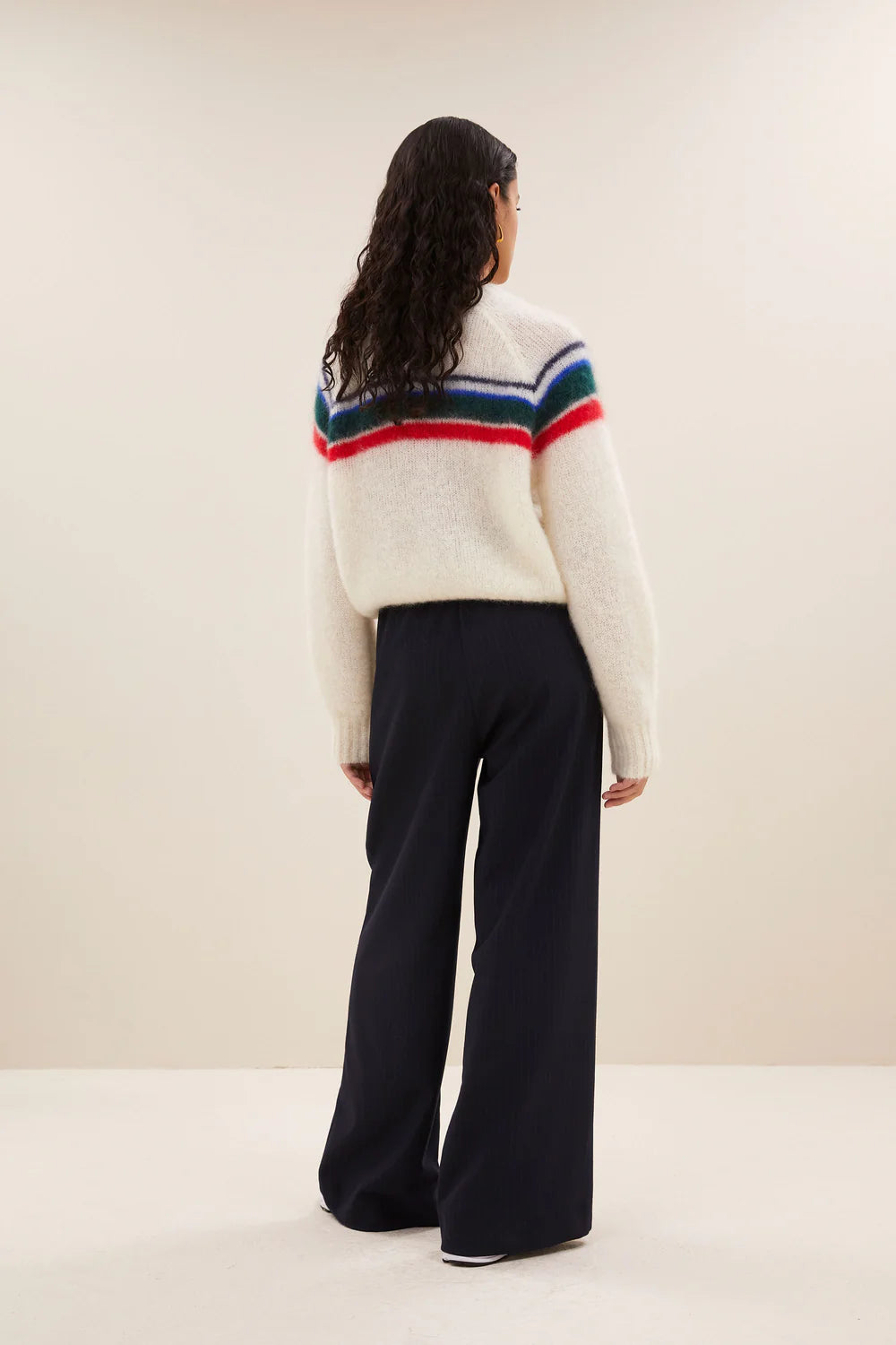 Liam stripe pullover Off white