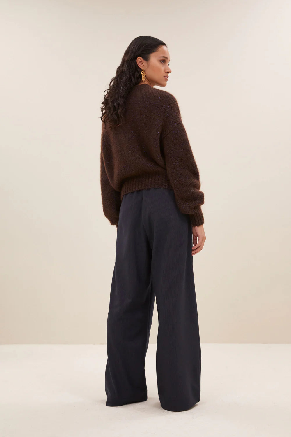 Sonny sparkle pullover Dark brown