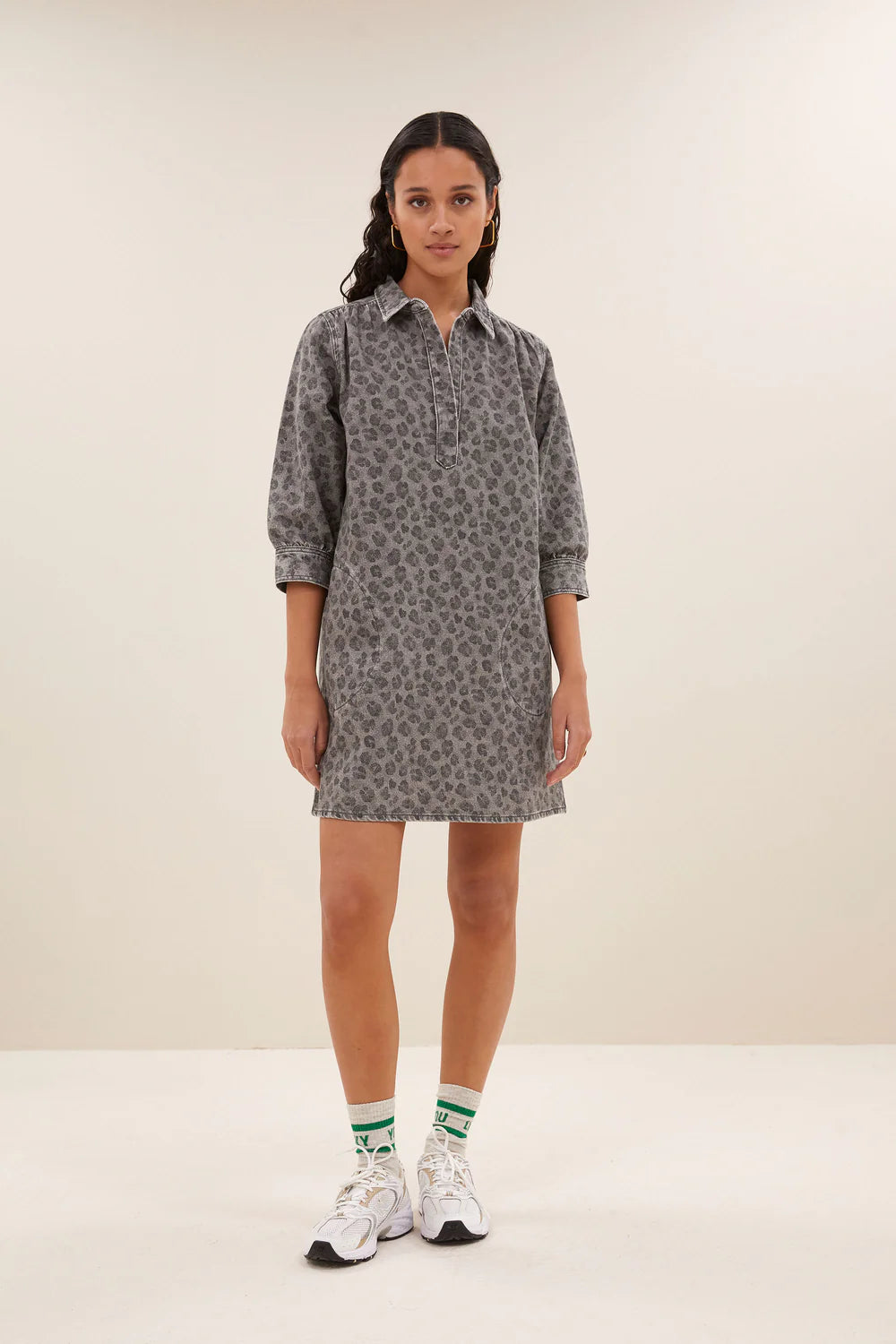 Flynth grey cheetah dress Grey cheetah