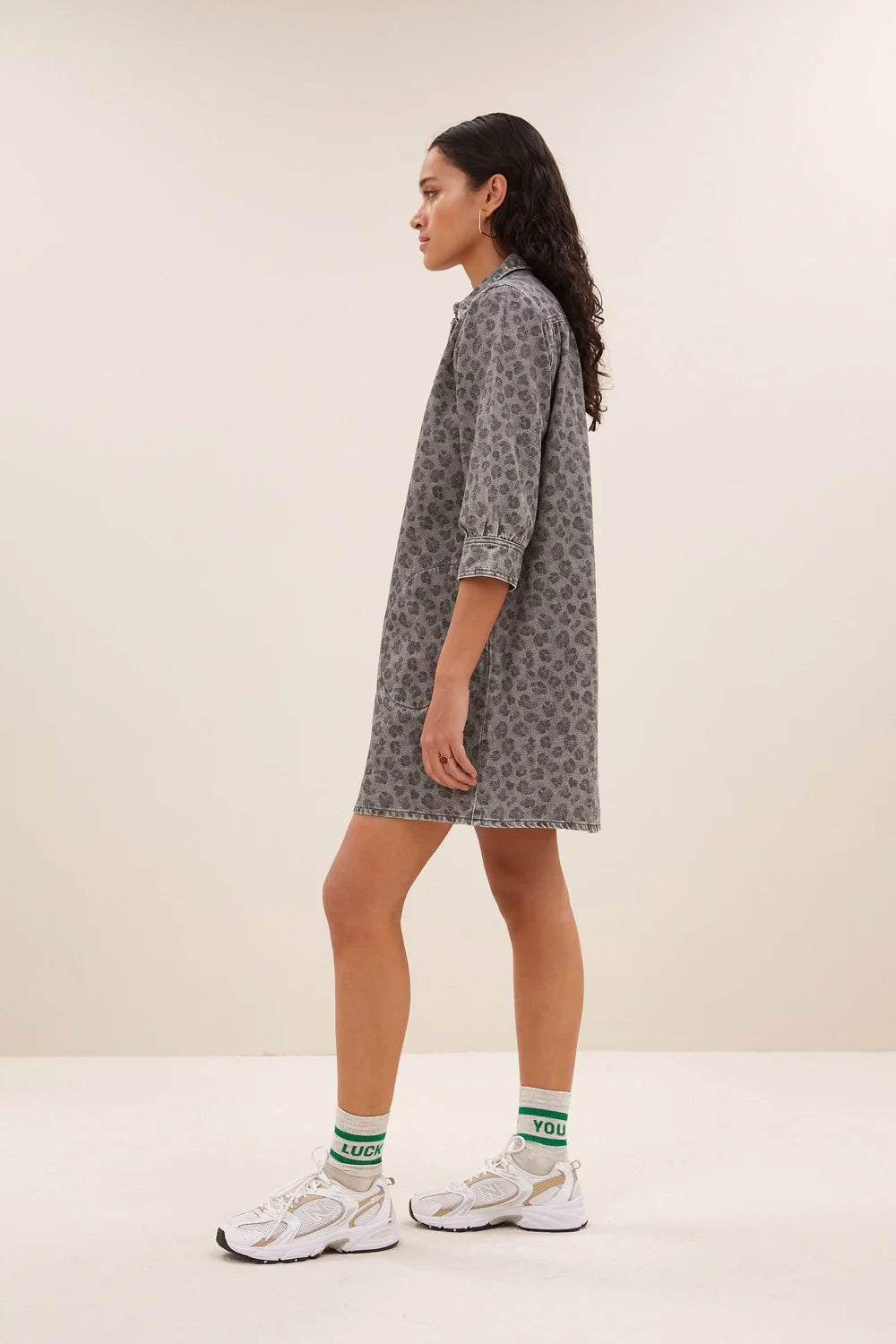 Flynth grey cheetah dress Grey cheetah