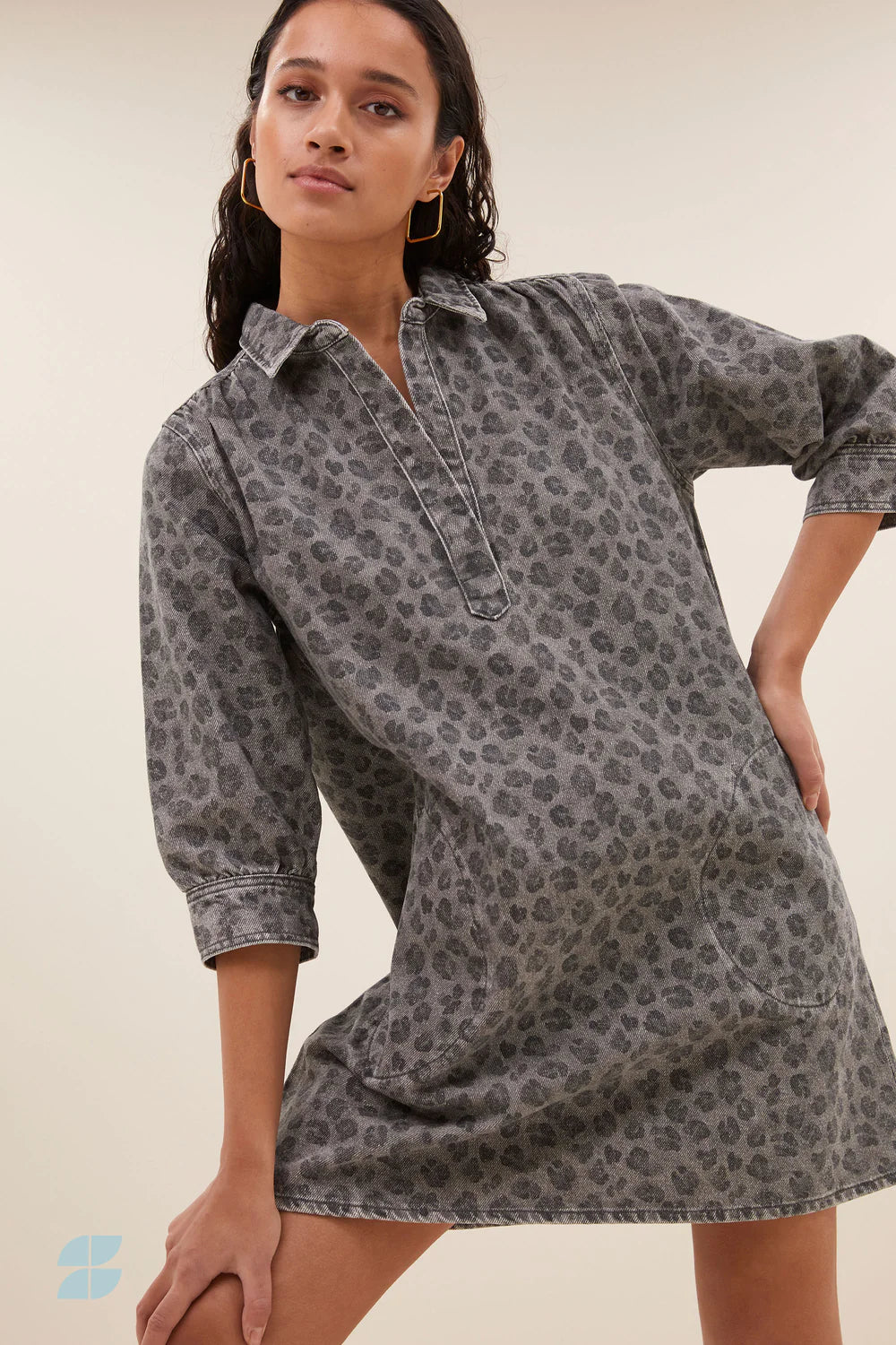 Flynth grey cheetah dress Grey cheetah