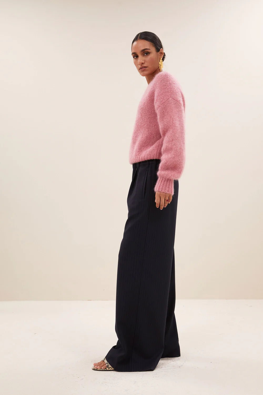 Benji pinstripe pants Midnight