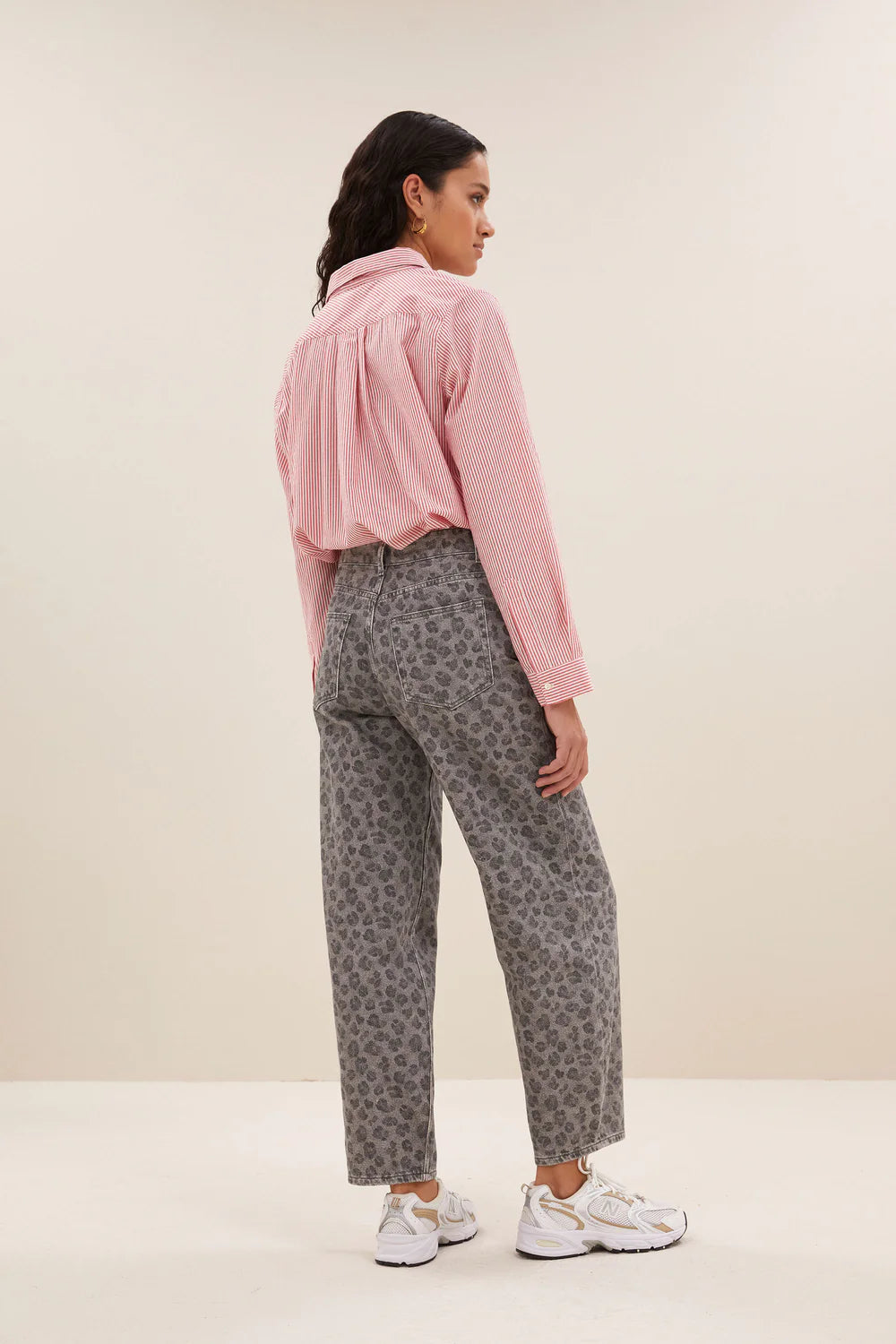 Lew grey cheetah pants Grey cheetah