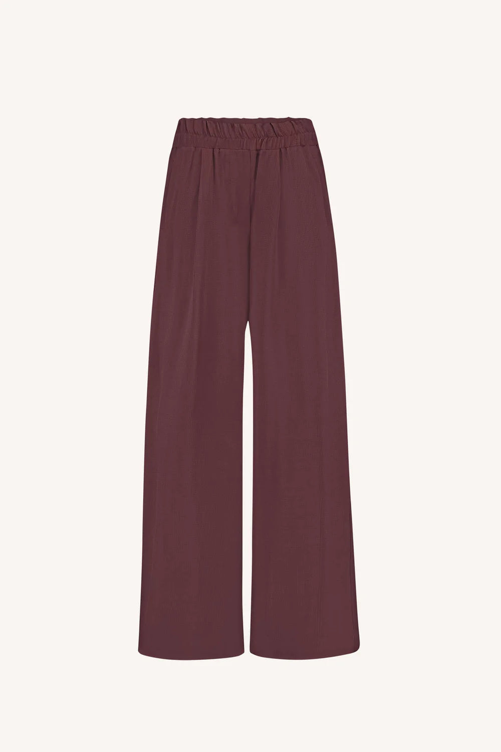 Benji satin stripe pants Pecan