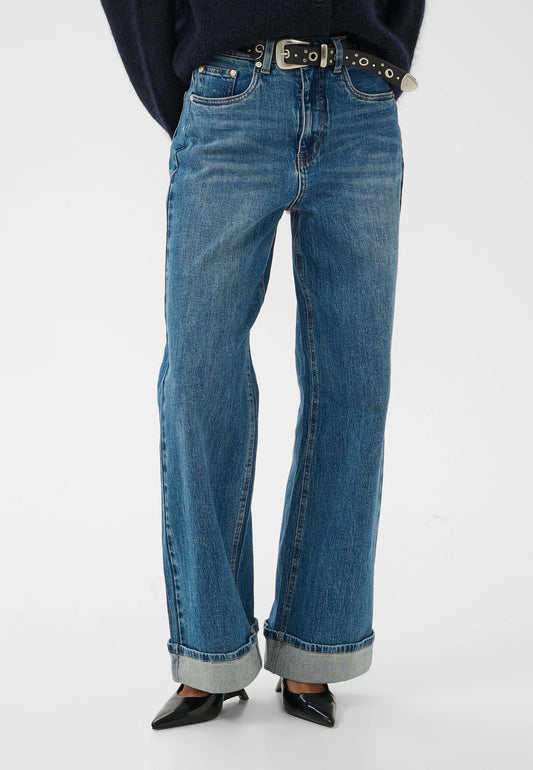 GZsara wide jeans Mid blue denim