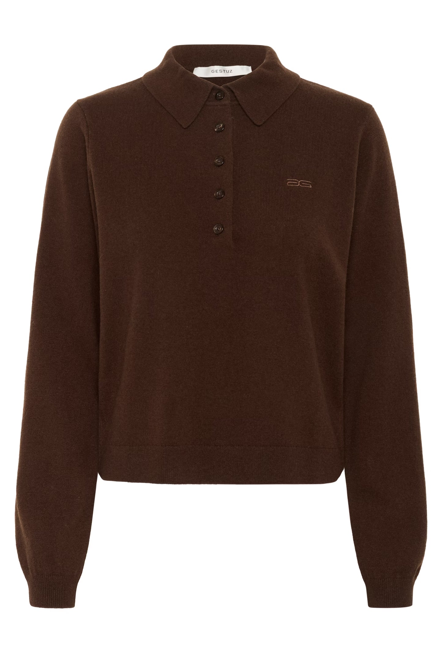 GZmanzi polo pullover Deep burnt brown