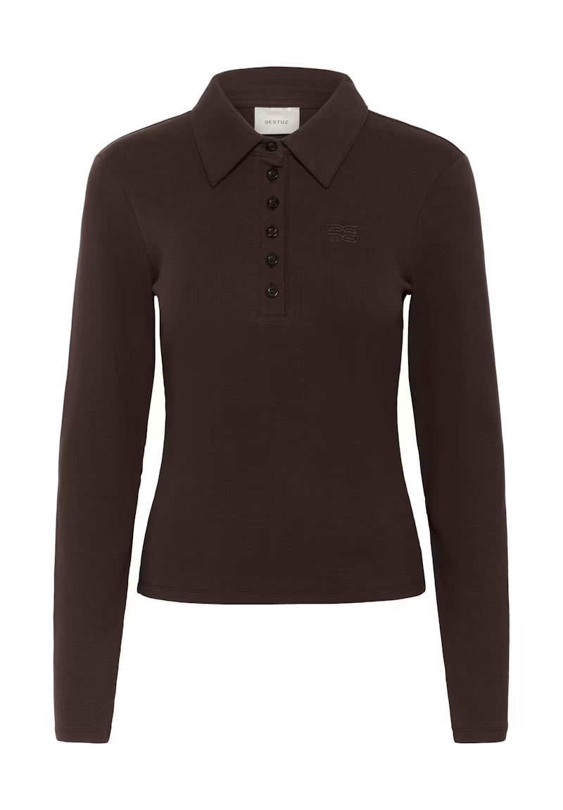 Drew Polo LS Brown