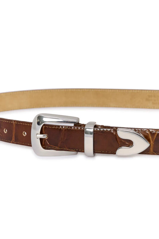 GZsuva patent belt Brown