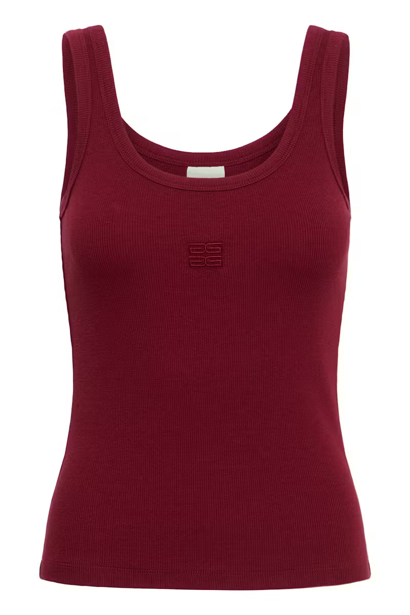 GZdrew logo tank top Cabernet