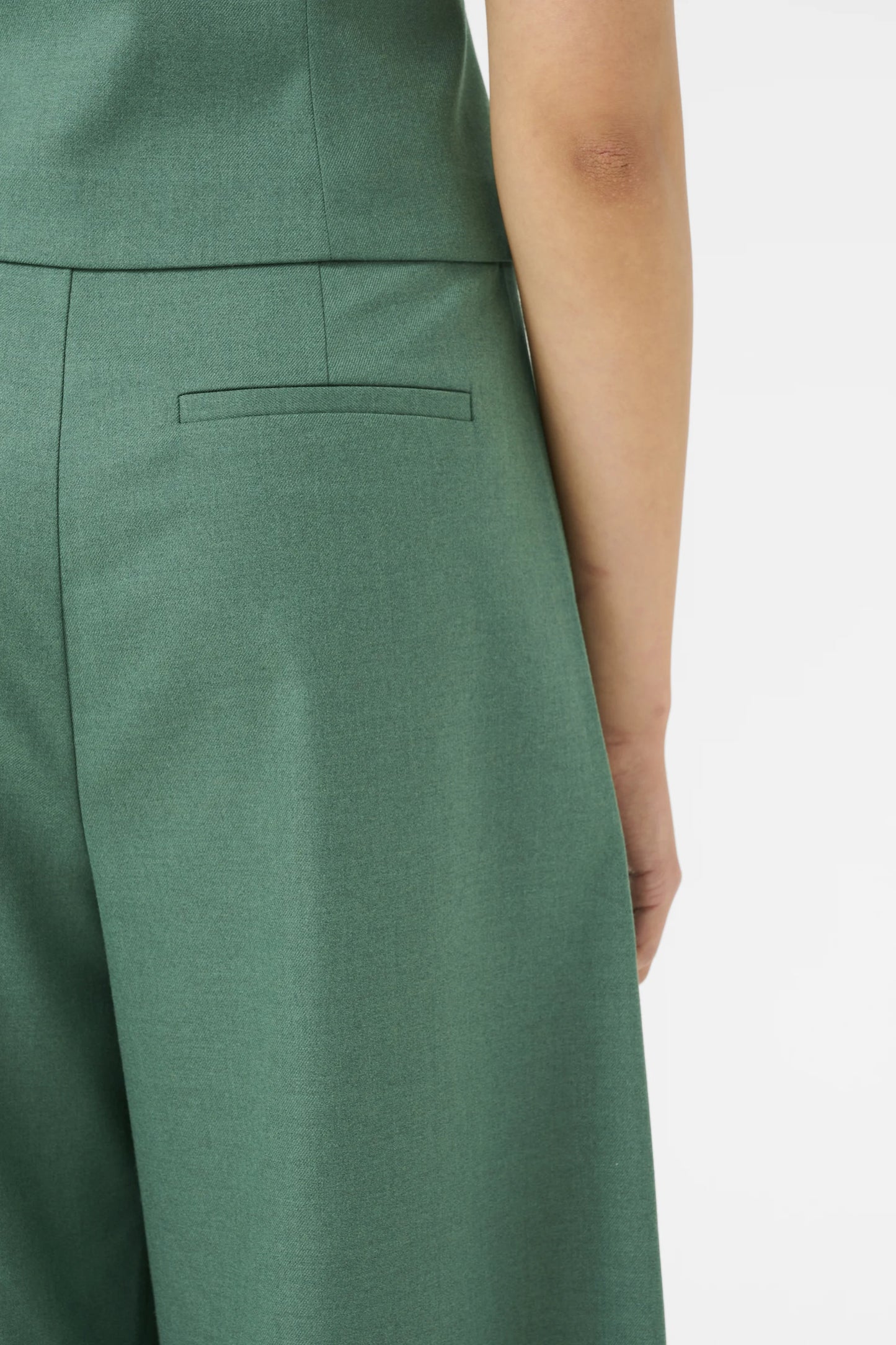 GZcallia barrel pants Green melange