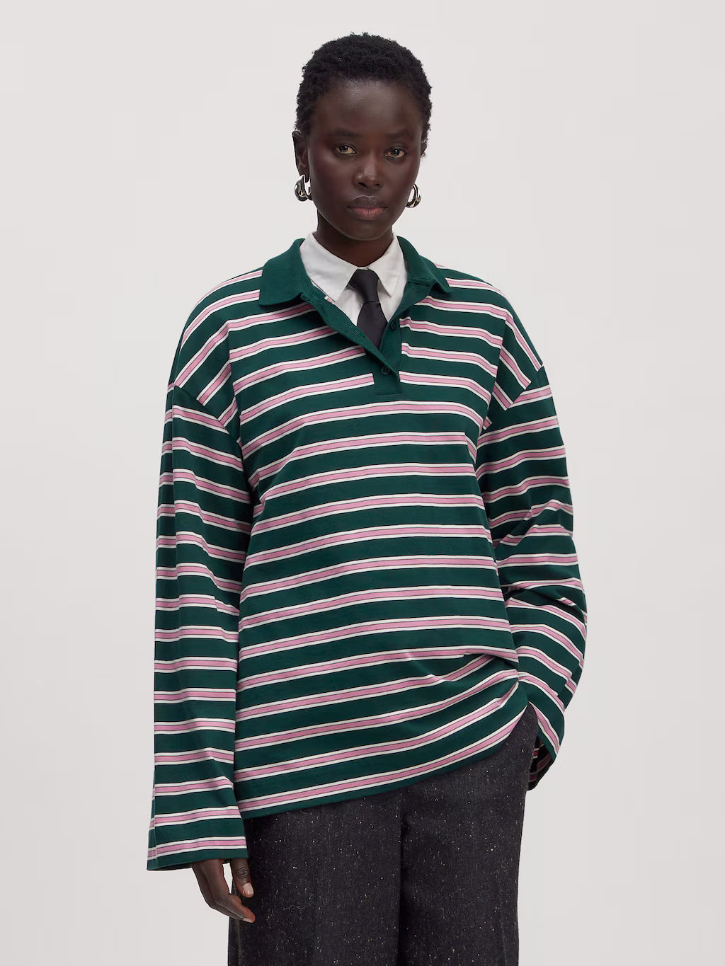 Cindy Longsleeve Green/pink