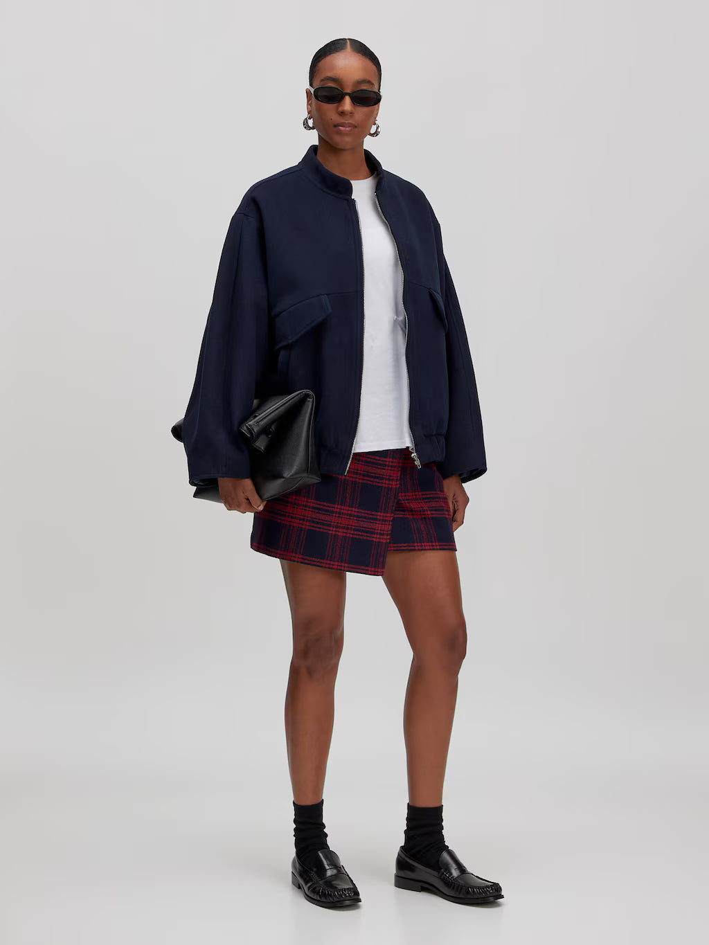 Simay Wool Skirt Blue/Red