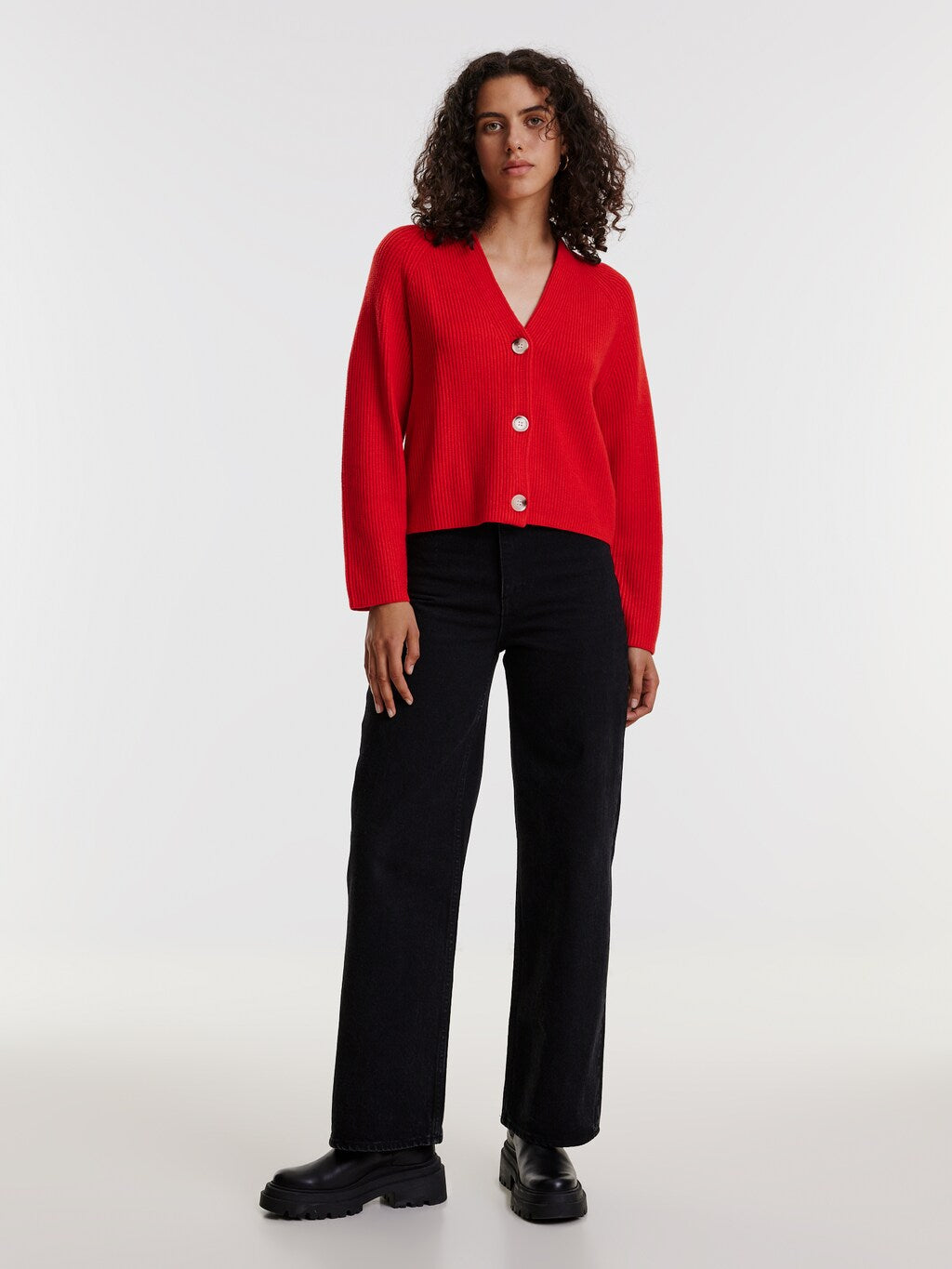Logan Cardigan Red