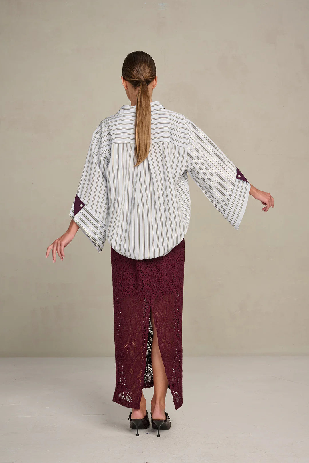 Gabbie Blouse Blue stripes