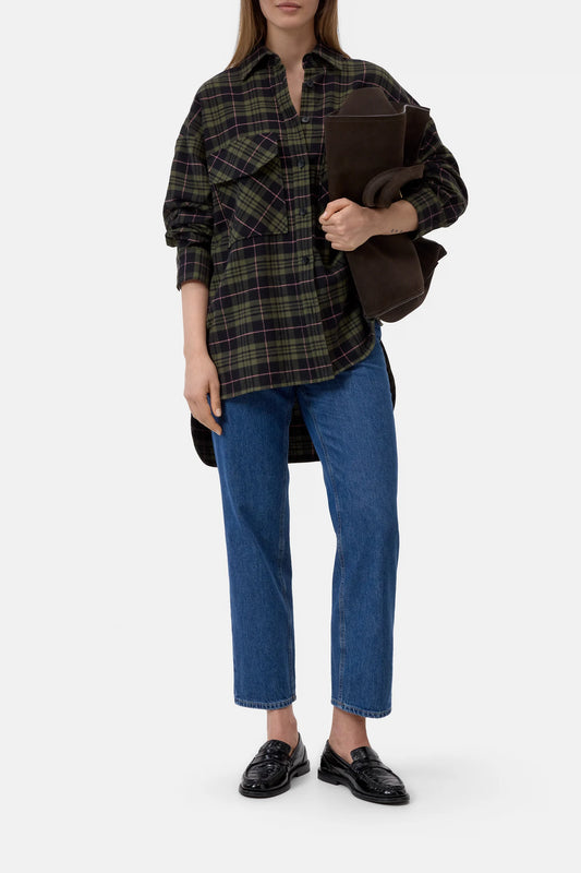 Overshirt blouse Green