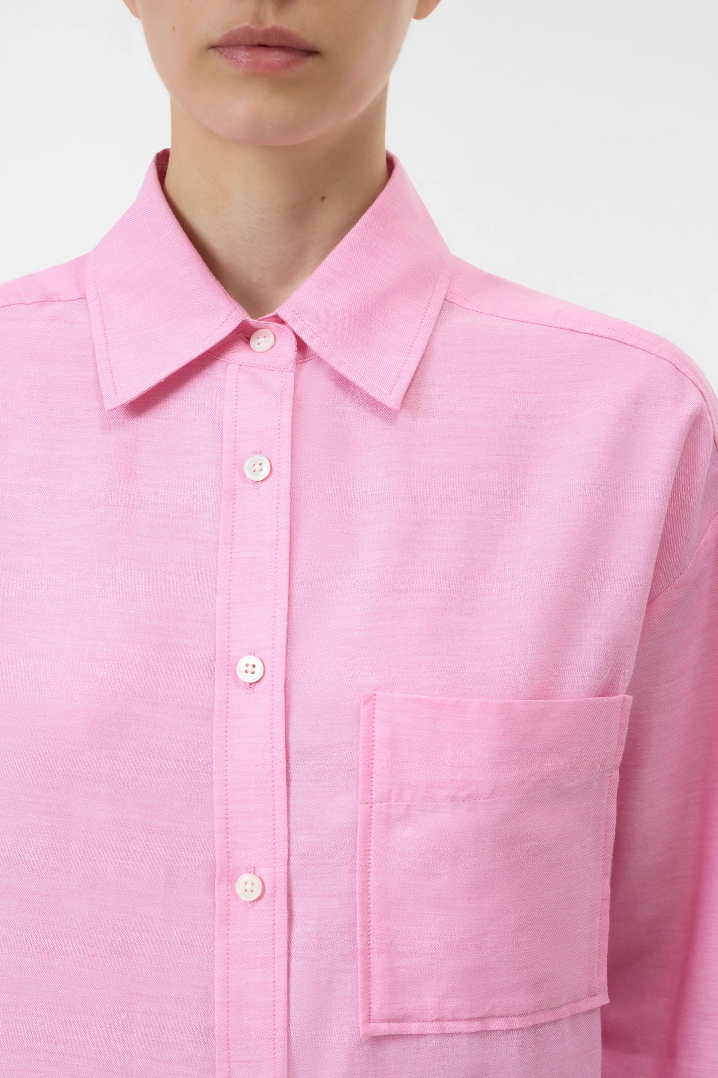 C94240 Oversized shirt Flamigo pink