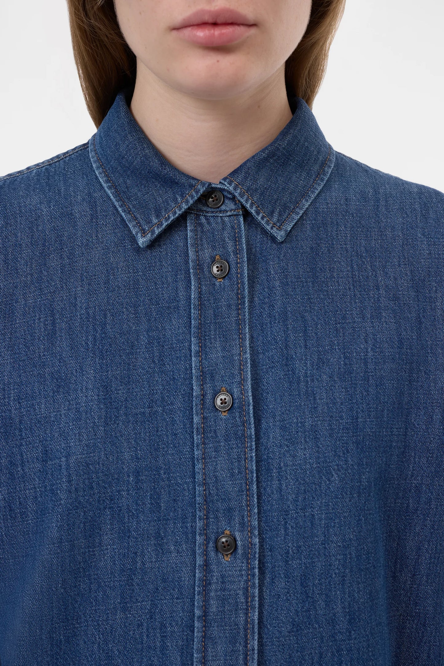 C94673 Classic shirt with strap detail Dark blue