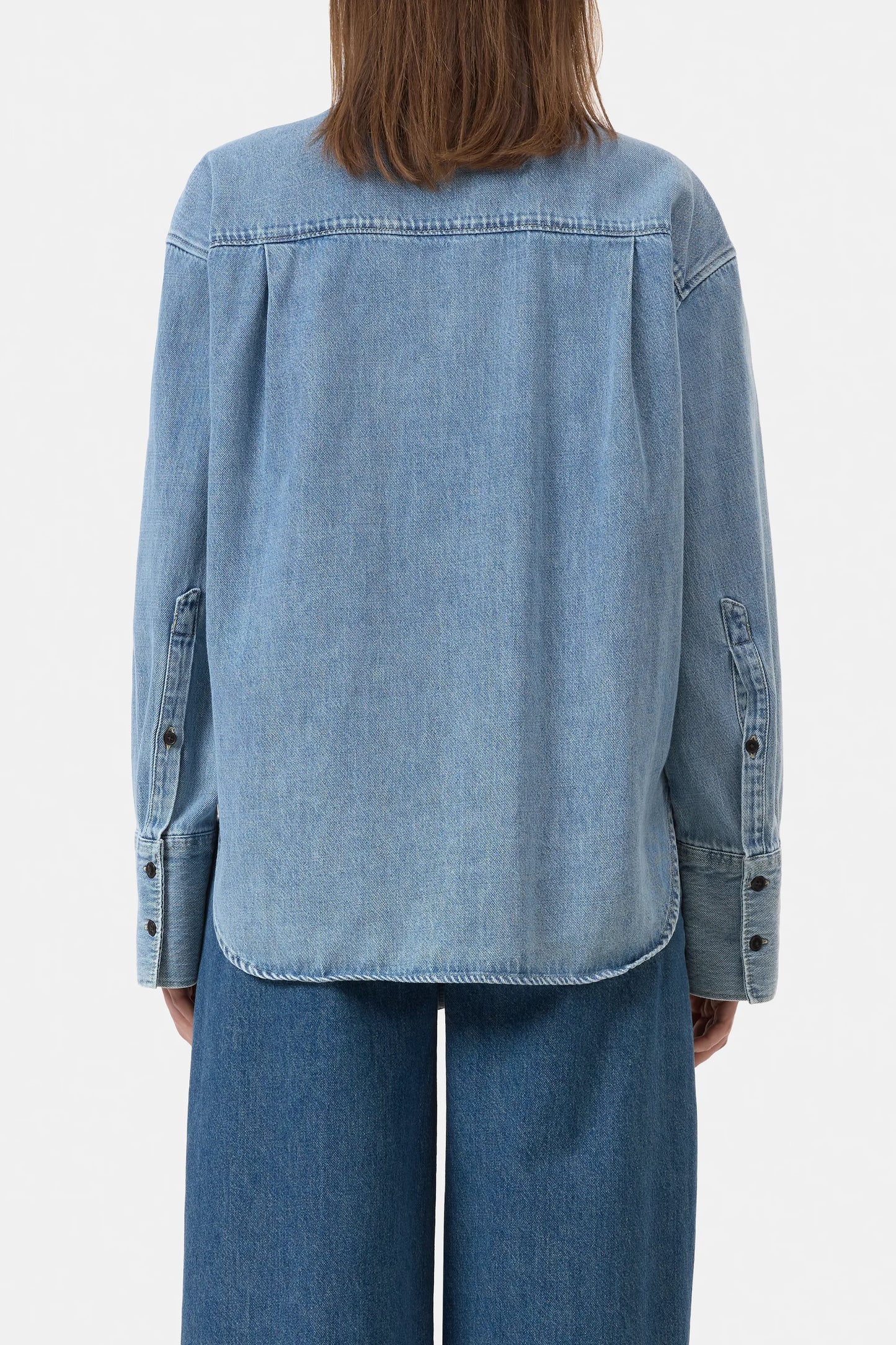 C94789 Scarf shirt Light blue