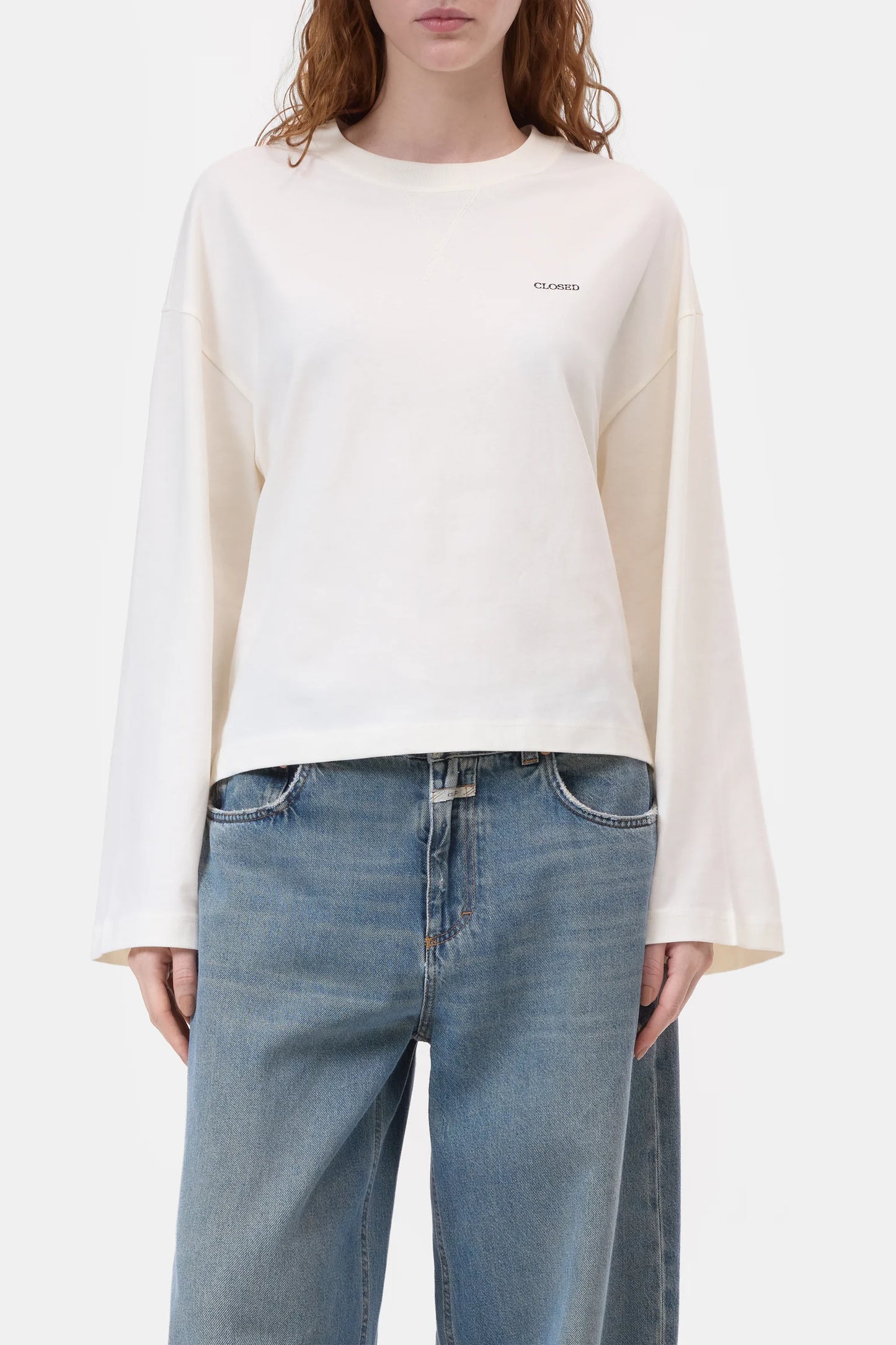 Crewneck longsleeve Ecru