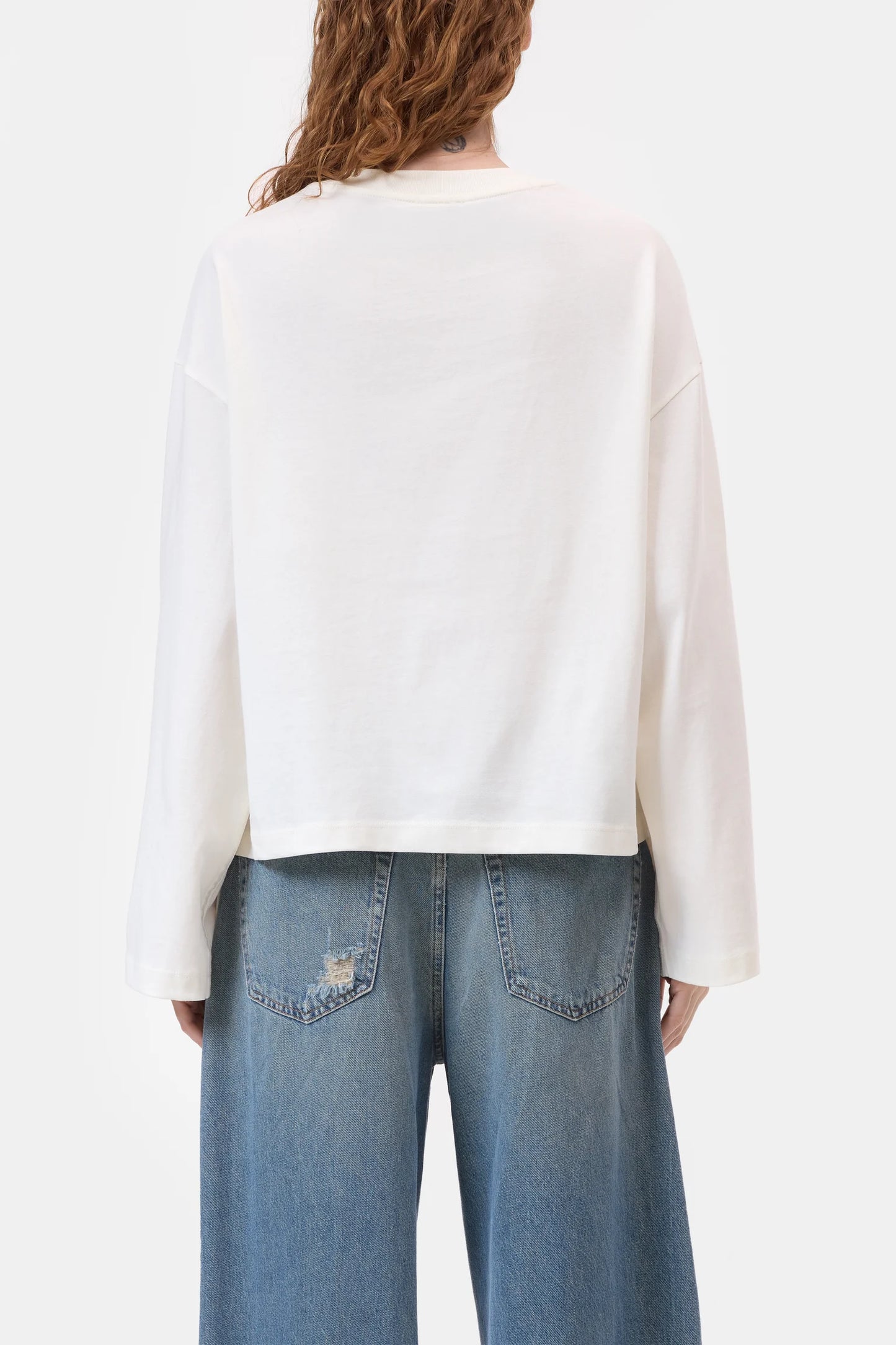 Crewneck longsleeve Ecru