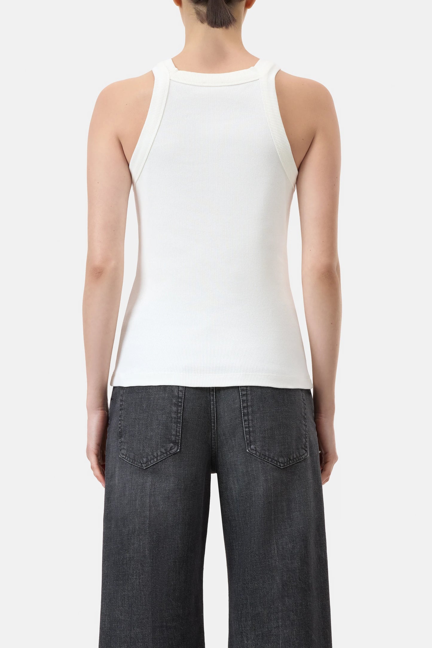Racer Tank Top C95569 White