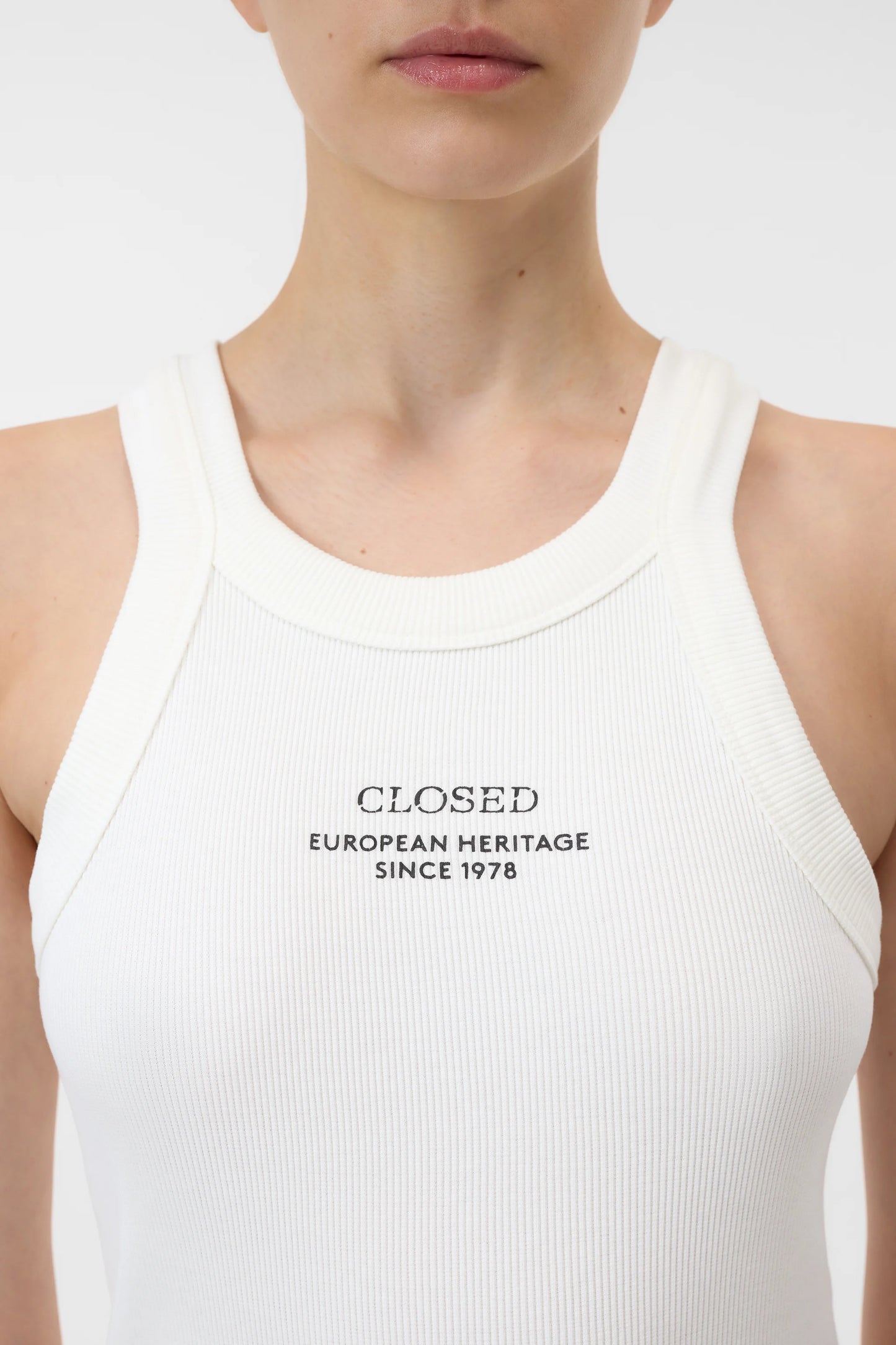 Racer Tank Top C95569 White