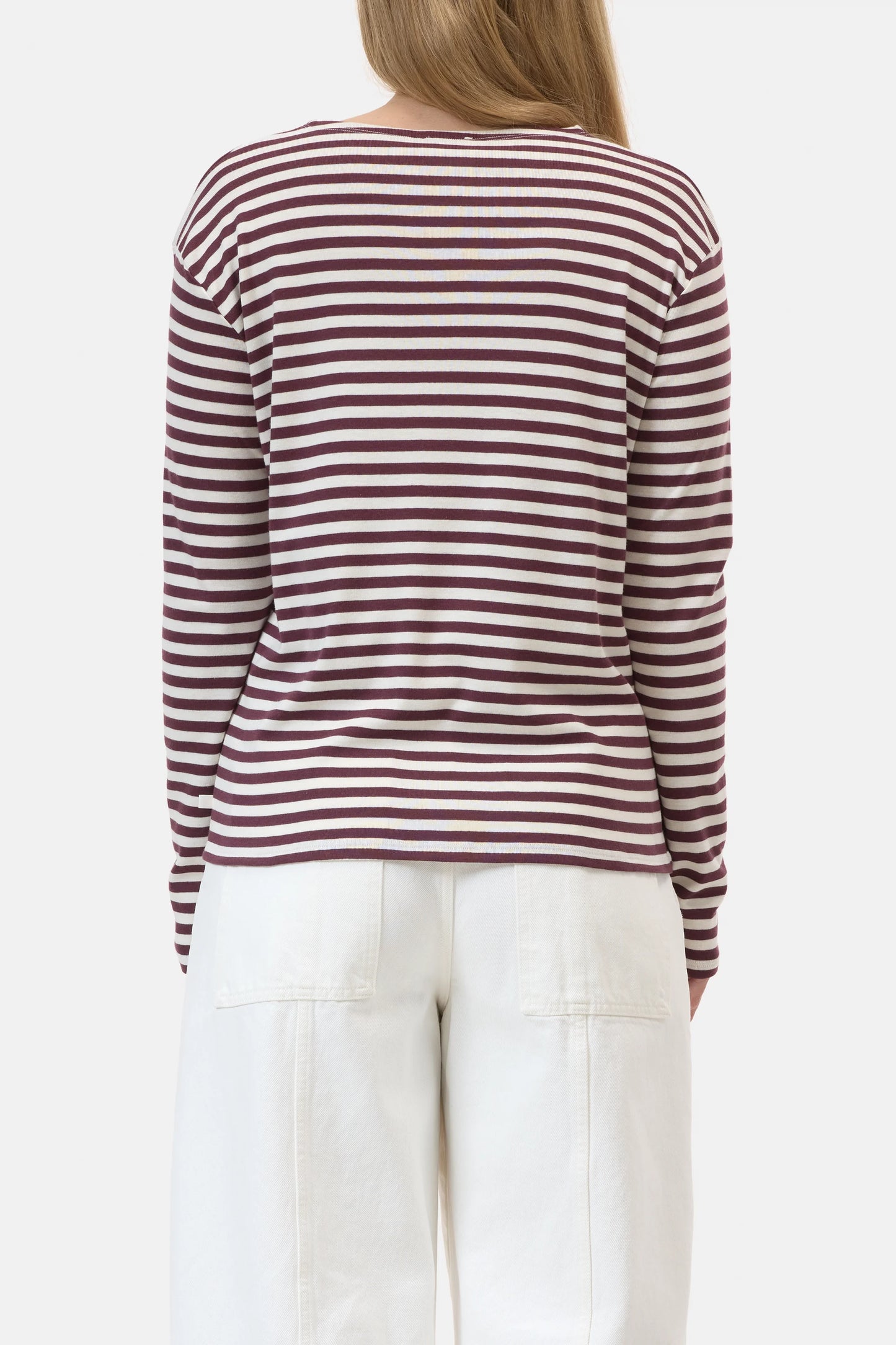C95594 Basic Longsleeve Dark Raisin Red