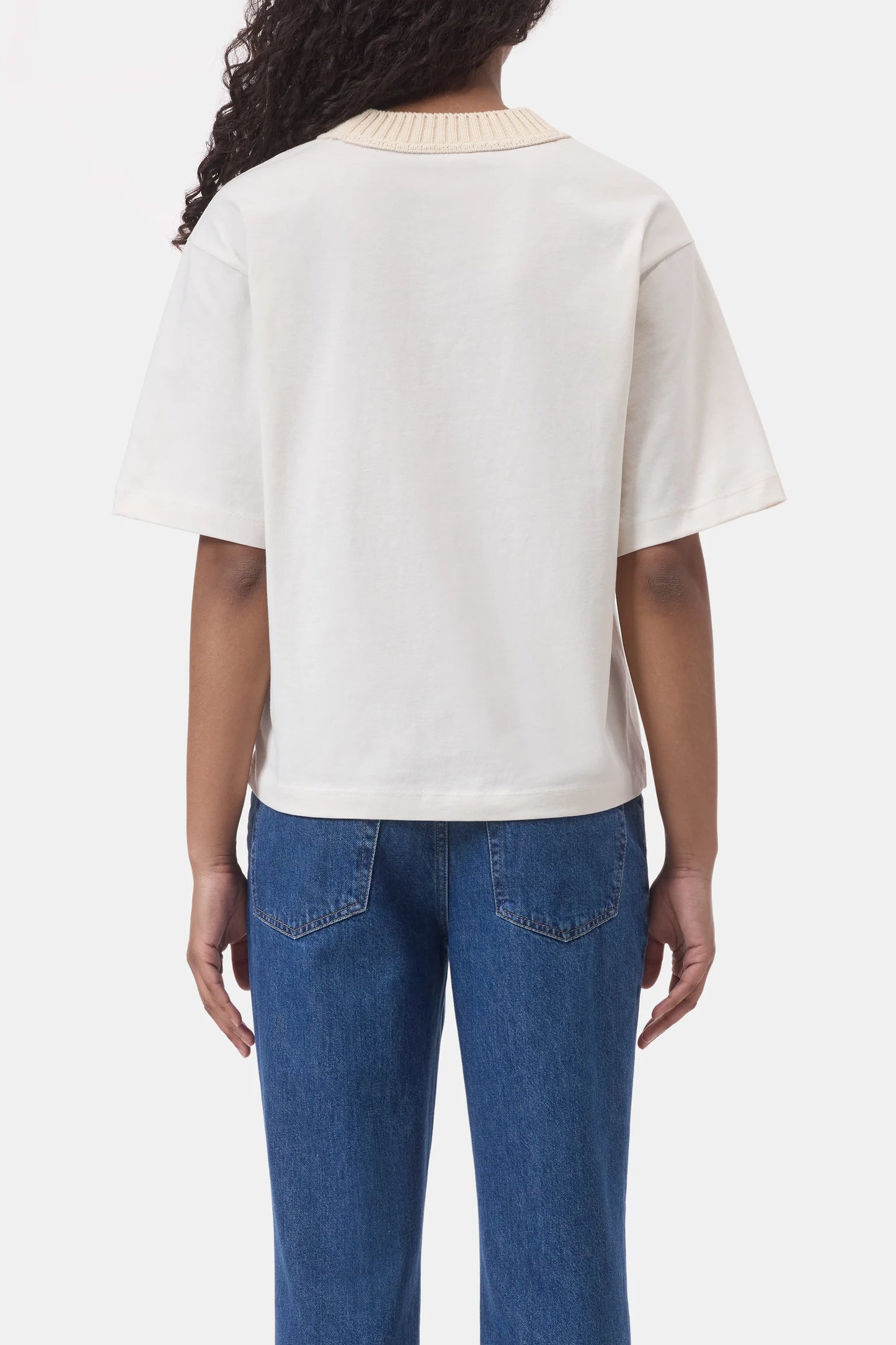 Relaxed T-shirt Whipped cream