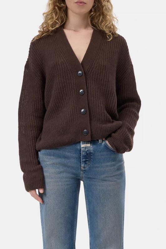 V Cardigan Brown