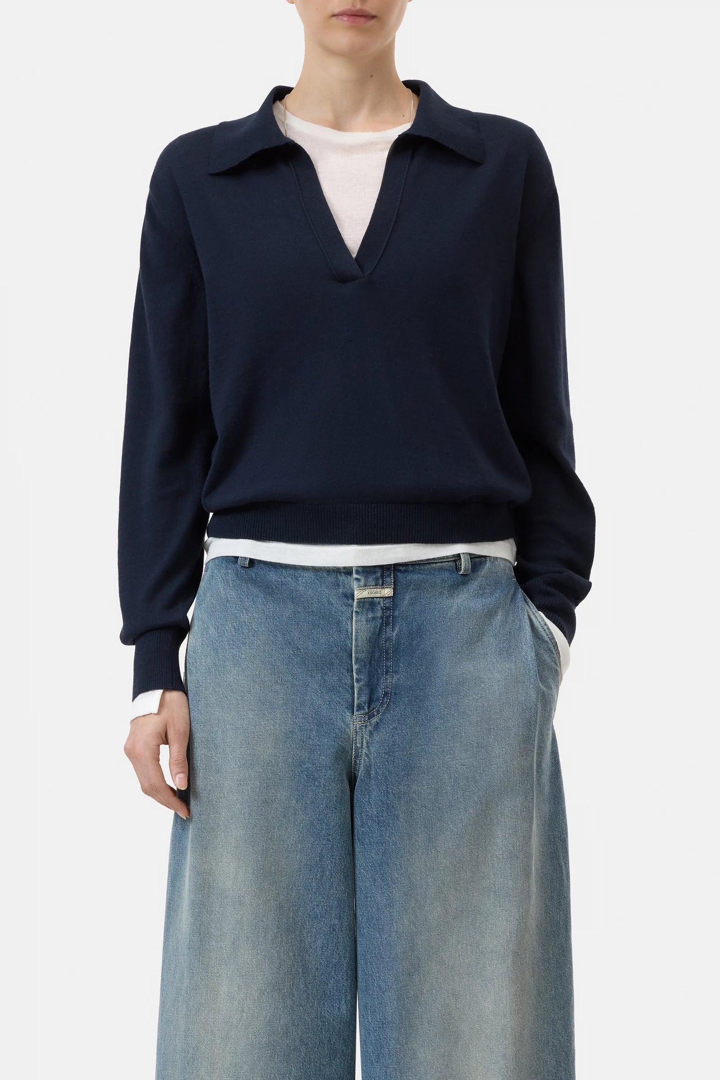 C96246 Polo longsleeve Dark night