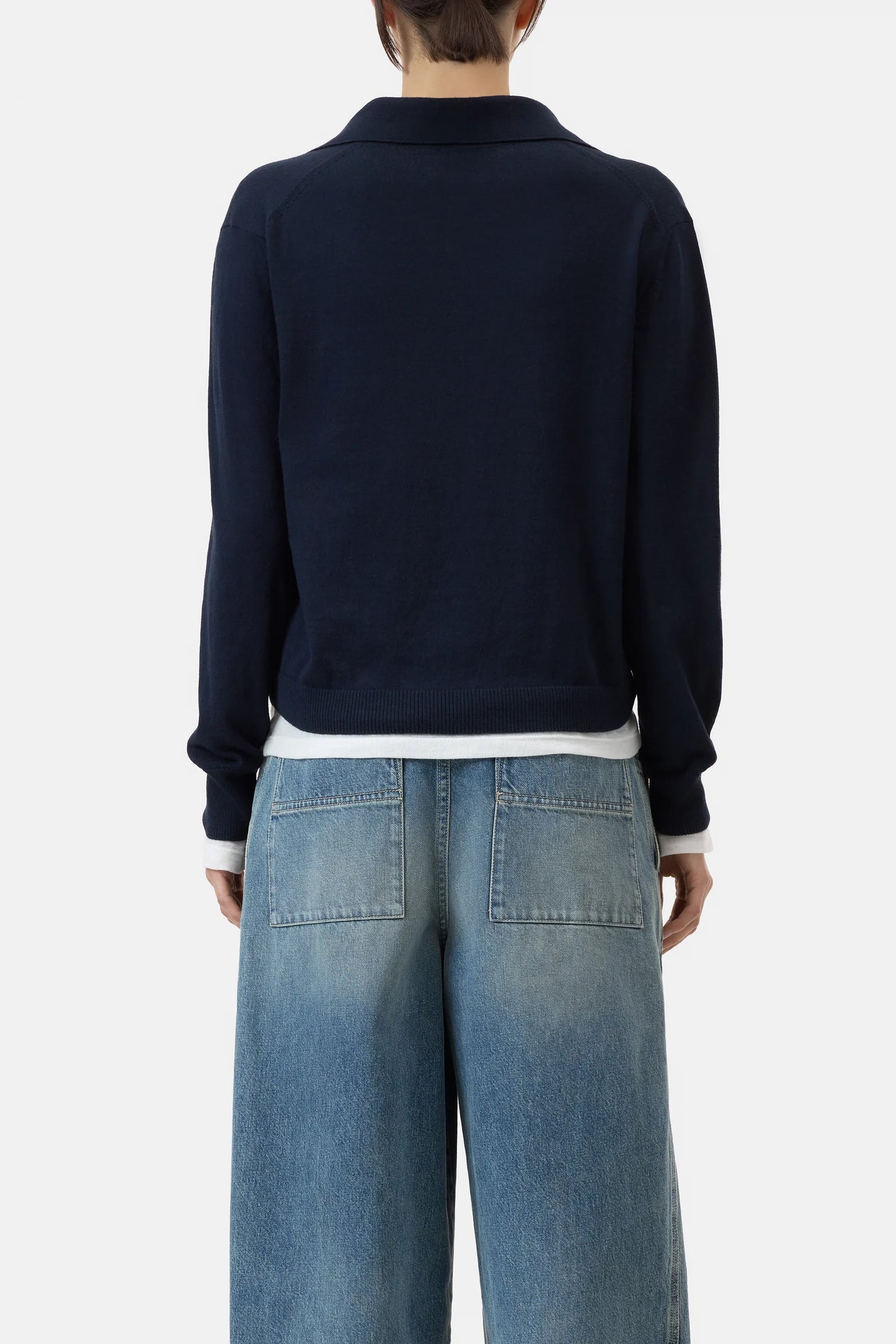 C96246 Polo longsleeve Dark night