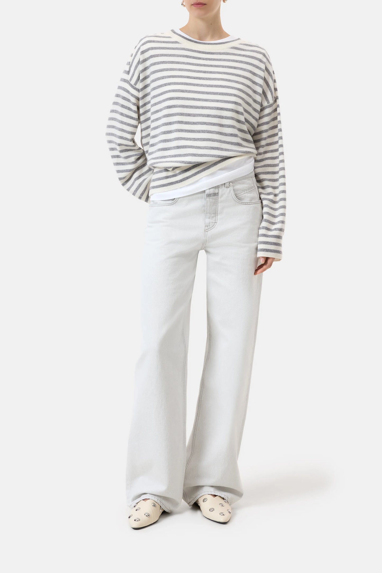 C96403 W knits Grey stripe