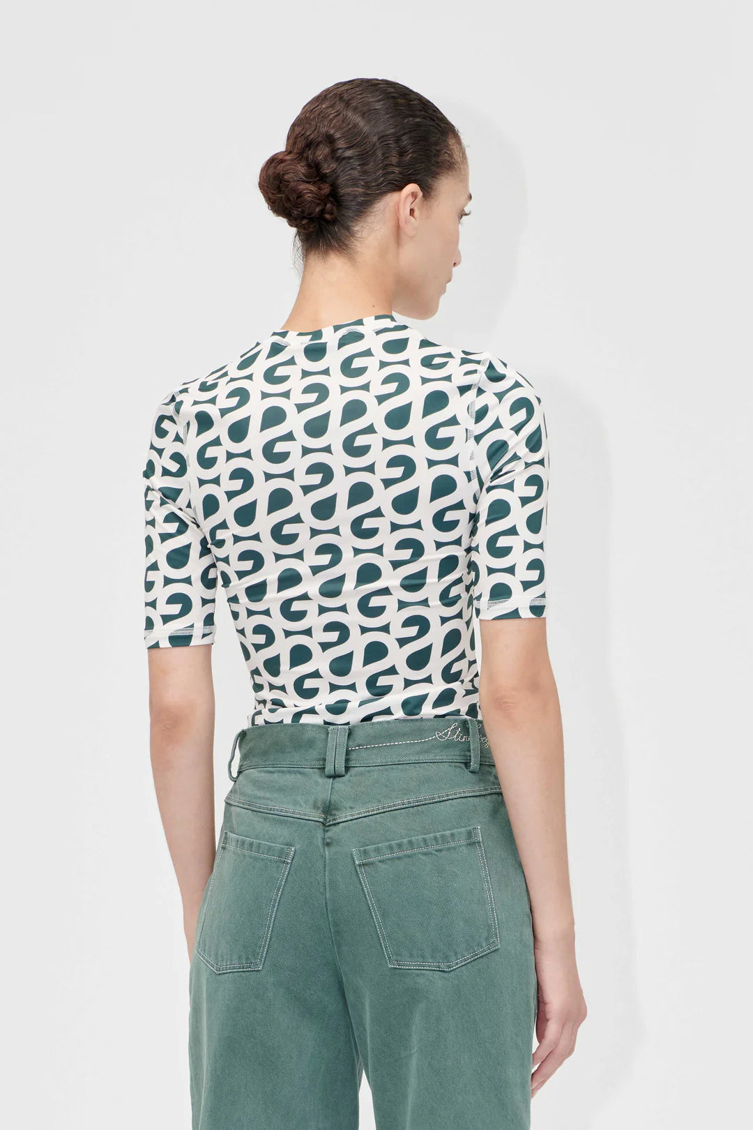 Logo tee short sleeves Forest green logo