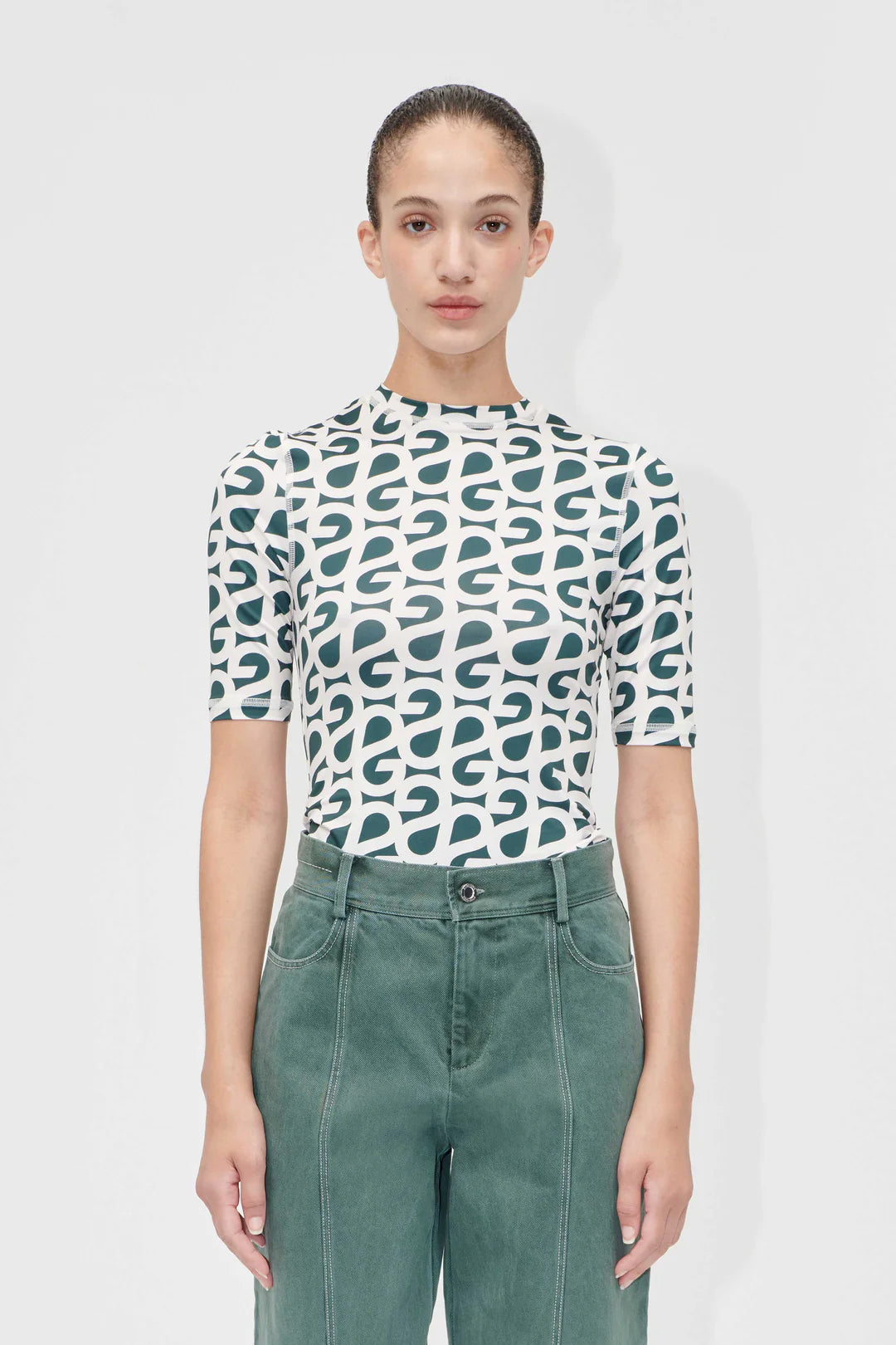 Logo tee short sleeves Forest green logo