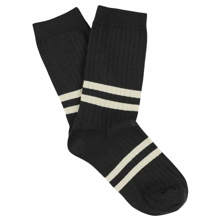 Women Stripes Black/ecru