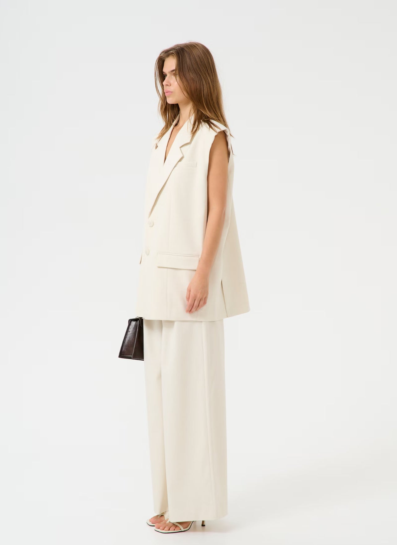 GZseaver SL waistcoat Egret Melange