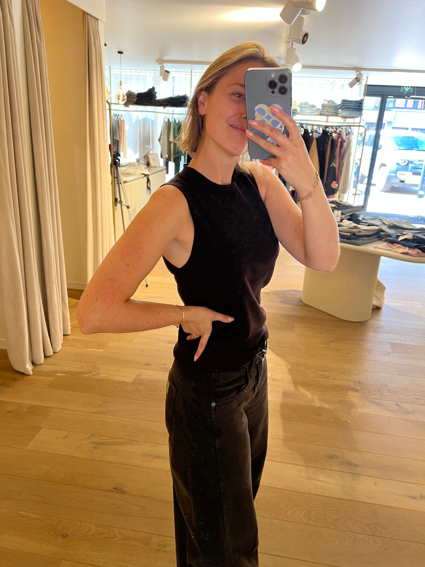 Sylvie Merino Wool Top Brown