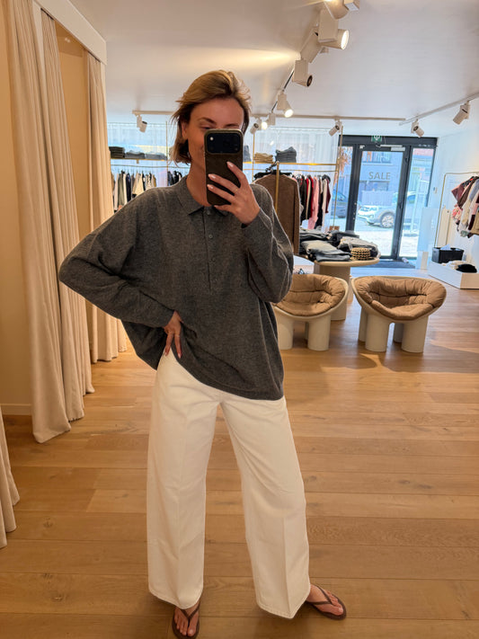 Cashmere Polo Grey