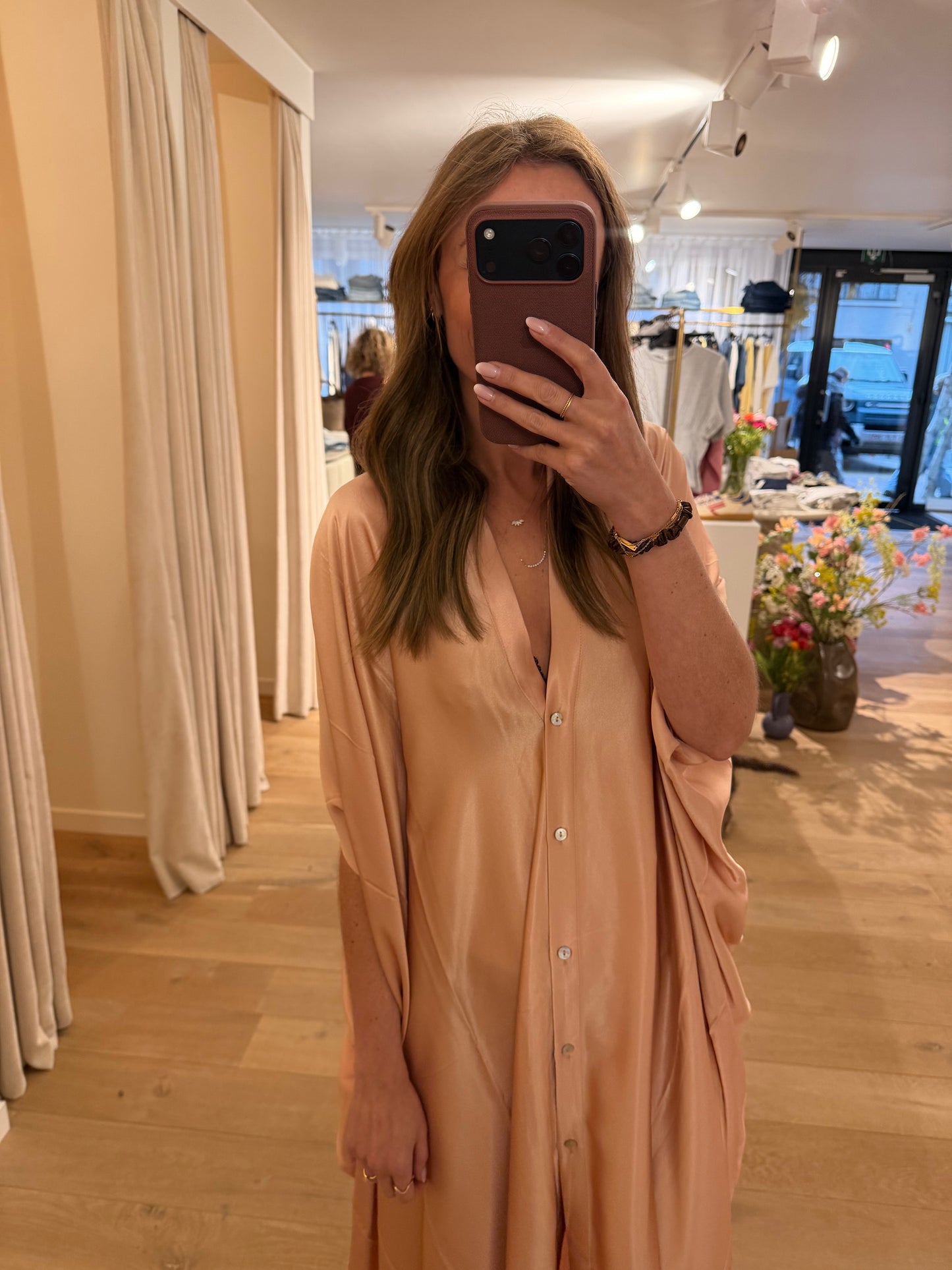 Sophia dress Salmon