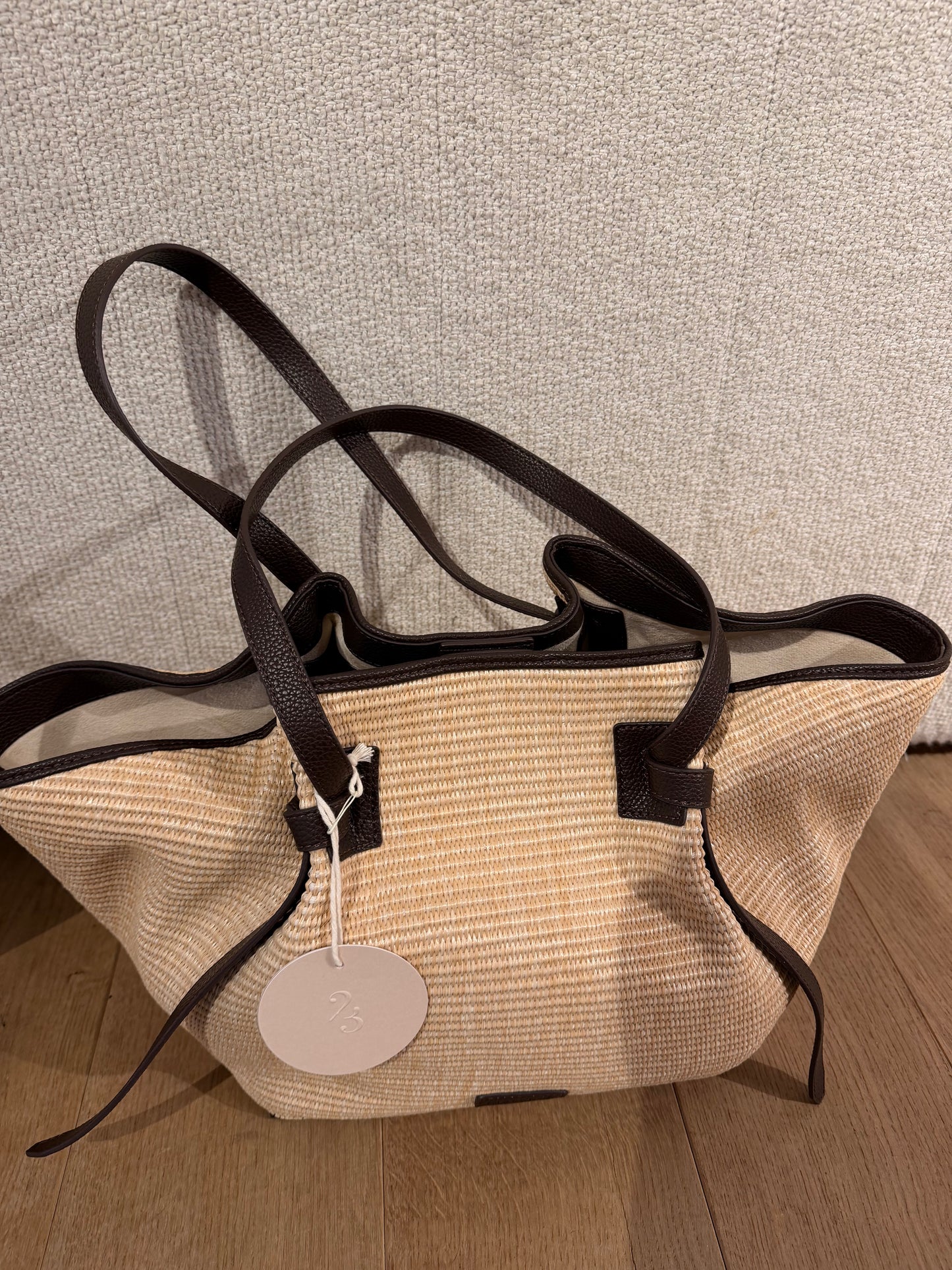 The Tote Chocolat Raffia