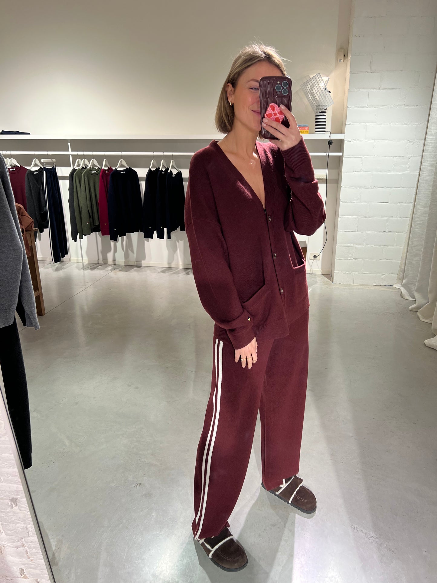 Chou Cardigan Cashmere/wool Vino