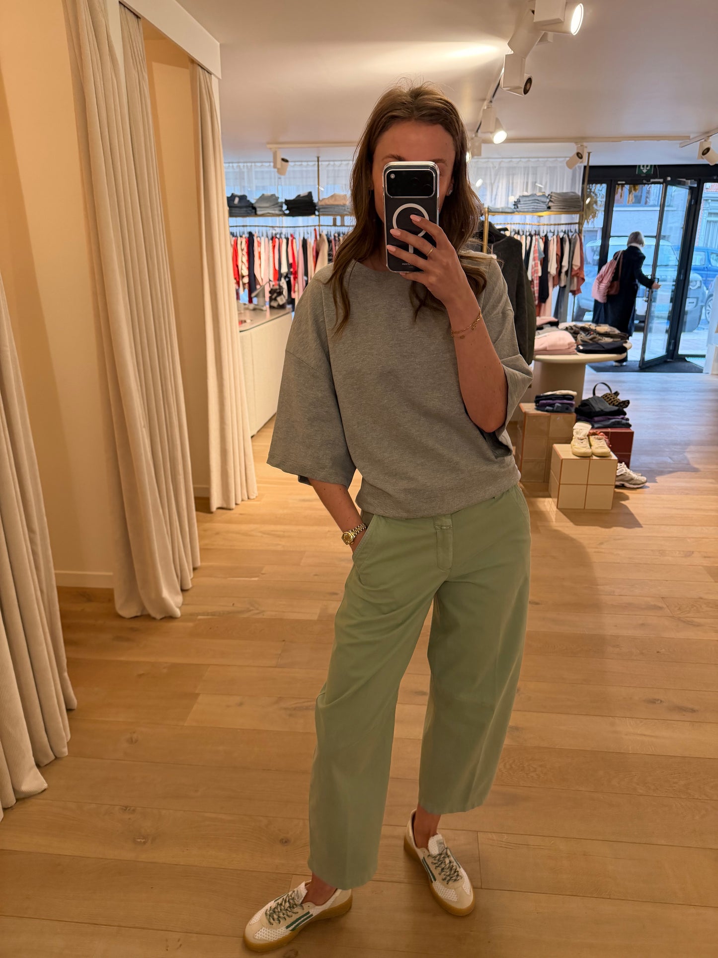 C21157 Romi jeans Ivy green