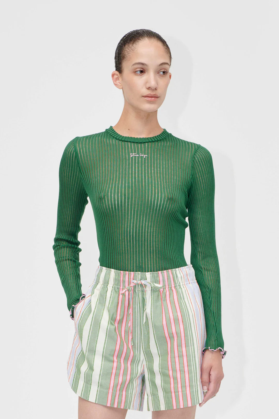 Long sleeve tee Dark green
