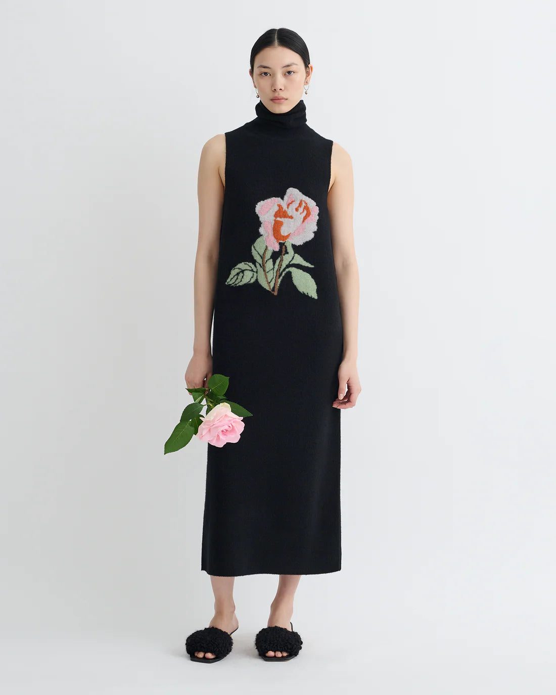 Jessam dress Black roses